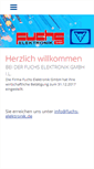 Mobile Screenshot of fuchs-elektronik.de